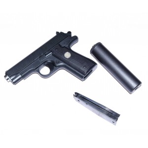 Страйкбольный пистолет Galaxy G.2A (Browning mini) с глушителем